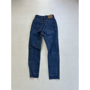 Vintage 90s Levis High Waisted Dark Blue Denim Jeans 610 29 x 29